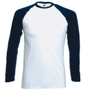 Fruit of the Loom Long Sleeve Baseball T-shirt